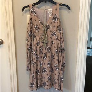 open shoulder dress